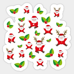 Dancing Claus Sticker